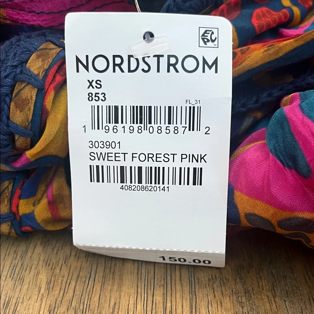 NWT Farm Rio Sweet Forest Pink Mushroom Mini Skirt - Size xsmall - Picture 6 of 7